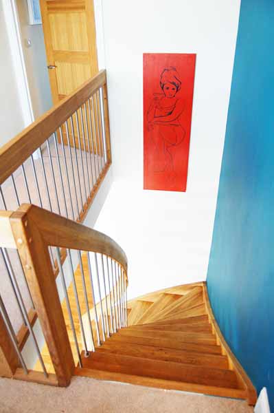 Oak Quarter Turn Staircase