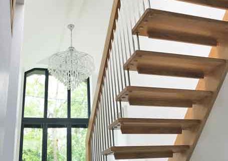 Oak Straight Flight Stair