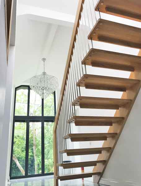 Oak Straight Flight Stair