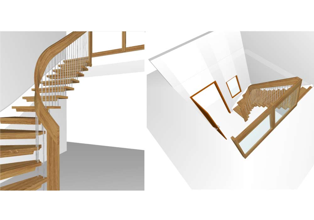 Quarter-Turn-Staircase-3-D-Drawings