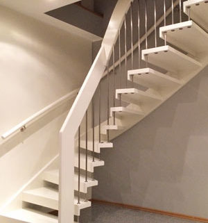 White Timber Staircase